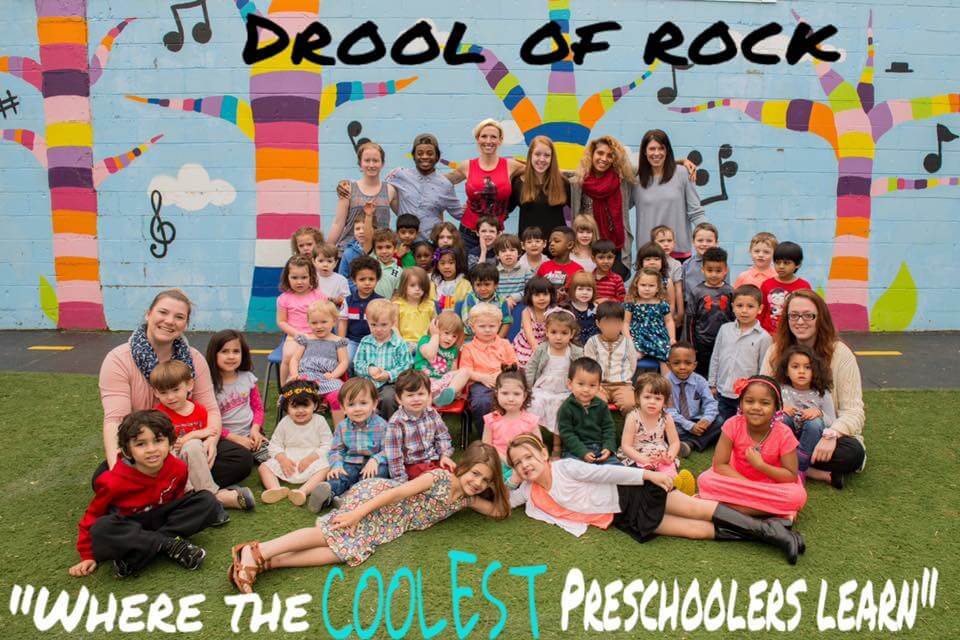 Preschoolers and their teachers at Drool of Rock Cockeysville, Maryland and Drool of Rock Owings Mills, Maryland.